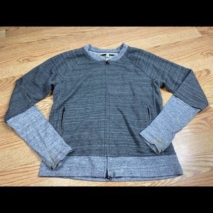 Derek Lam for Athleta Gray Full Zip Track Jacket Size Large